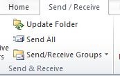 set up Outlook to only send email for some account without receive its messages